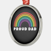 Proud Rainbow Pap Metalen Ornament (Links)