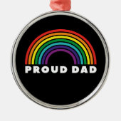 Proud Rainbow Pap Metalen Ornament (Voorkant)