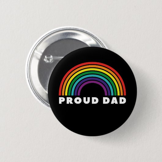 Proud Rainbow Pap Ronde Button 5,7 Cm (Voorkant /achterkant)