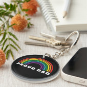 Proud Rainbow Pap Sleutelhanger (Voorkant Rechts)