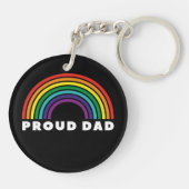 Proud Rainbow Pap Sleutelhanger (Achterkant)
