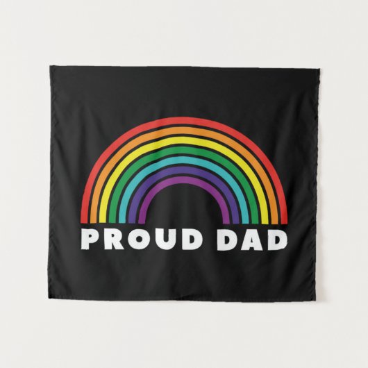 Proud Rainbow Pap Wandkleed (Voorkant (horizontaal))