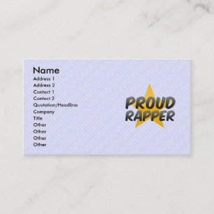 Proud Rapper Visitekaartje