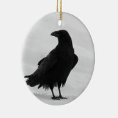 Proud Raven Keramisch Ornament (Rechts)