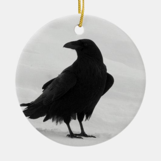 Proud Raven Keramisch Ornament (Voorkant)
