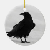 Proud Raven Keramisch Ornament (Achterkant)