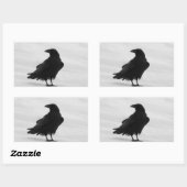 Proud Raven Rechthoekige Sticker (Vel)