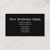 Proud Raven Visitekaartje (Achterkant)