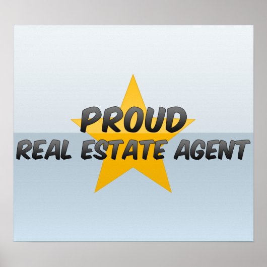 Proud Real Estate Agent Poster (Voorkant)