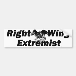 Proud-rechtse extremist bumpersticker