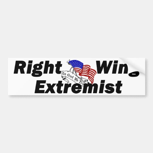 Proud-rechtse extremist bumpersticker (Voorkant)