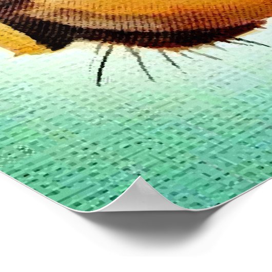 Proud Red doberman origineel kunstwerk poster (Hoek)