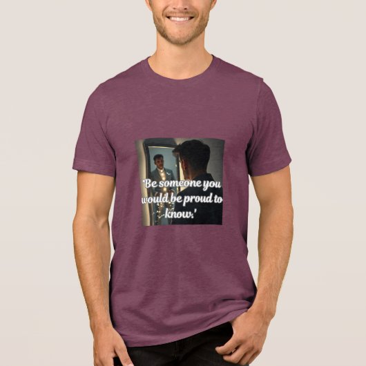 Proud Reflection Self-Improvement Tee Tri-Blend Shirt (Voorkant)