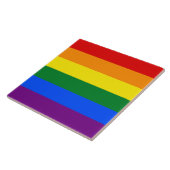 Proud regenboogpride Vlag keramische tegels Tegeltje (Zijkant)