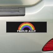 Proud regolese vlag homo lesbische pride maand bumpersticker (Op auto)