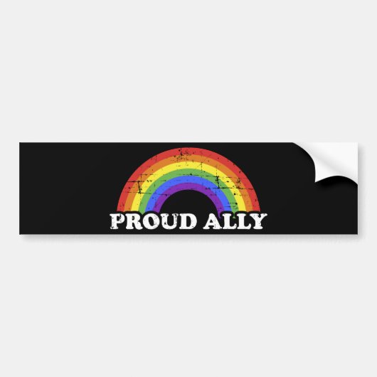 Proud regolese vlag homo lesbische pride maand bumpersticker (Voorkant)