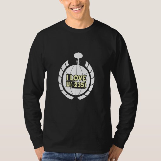 Proud Renewable Energy I love u 235 Nuclear Engine T-shirt (Voorkant)