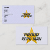 Proud Repo-Man Visitekaartje (Voorkant / Achterkant)