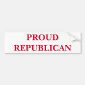 Proud Republican Bumpersticker (Voorkant)