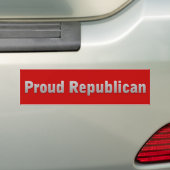 Proud Republican Bumpersticker (Op auto)