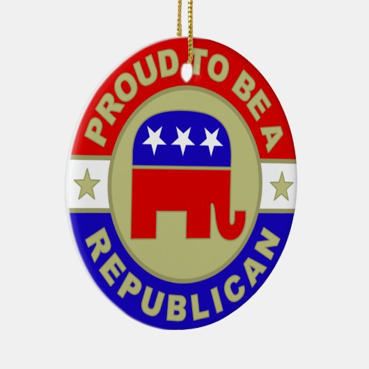 Proud Republican Keramisch Ornament (Rechts)