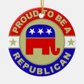 Proud Republican Keramisch Ornament (Voorkant)