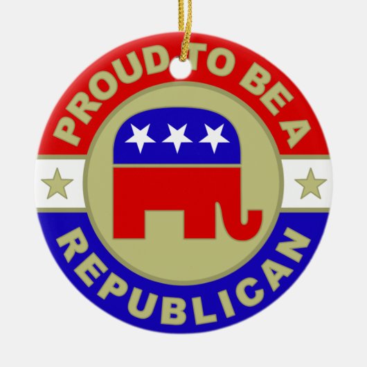 Proud Republican Keramisch Ornament (Voorkant)