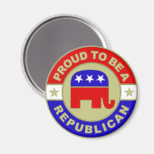 Proud Republican Magneet (Voorkant / Achterkant)