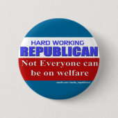 PROUD REPUBLICAN RONDE BUTTON 5,7 CM (Voorkant)