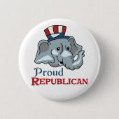 Proud Republican Ronde Button 5,7 Cm (Voorkant)