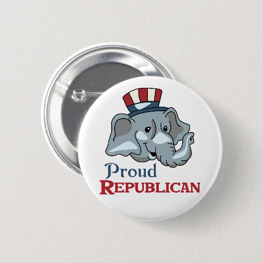 Proud Republican Ronde Button 5,7 Cm (Voorkant /achterkant)