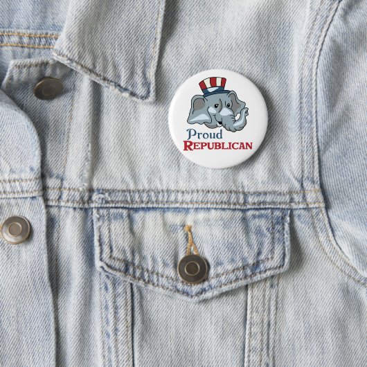 Proud Republican Ronde Button 5,7 Cm (In situ)