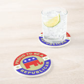 Proud Republican Zandsteen Onderzetter (Zijkant)