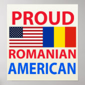 Proud Roemeens Amerikaans Poster (Voorkant)
