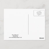 Proud Rooster Bird Art Briefkaart (Achterkant)