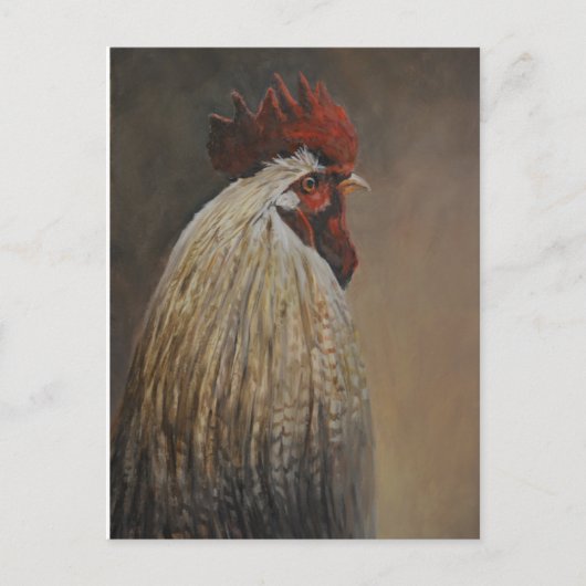 Proud Rooster Bird Art Briefkaart (Voorkant)