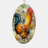 Proud Rooster Keramisch Ornament (Rechts)