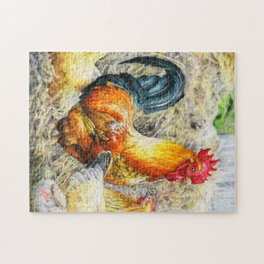 Proud Rooster Legpuzzel (Horizontaal)