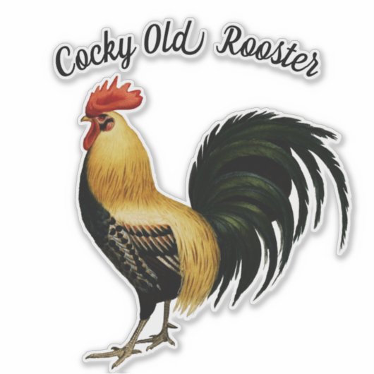  Proud Rooster Sticker (Voorkant)