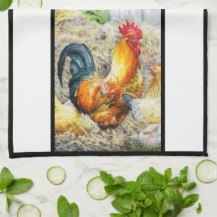 Proud Rooster Theedoek