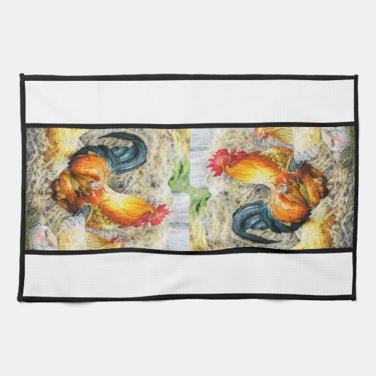 Proud Rooster Theedoek (Horizontaal)