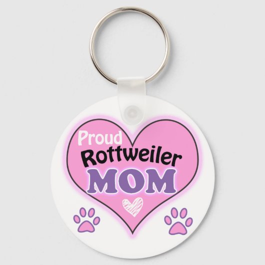 Proud Rottweiler Mam Sleutelhanger (Voorkant)