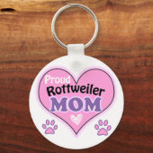 Proud Rottweiler Mam Sleutelhanger (Voorkant)