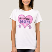 Proud Rottweiler Mom T Shirt (Voorkant)
