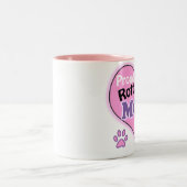 Proud Rottweiler Mom Tweekleurige Koffiemok (Center)