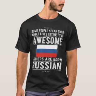 Proud Russian Flag Russia Heritage Russian Roots T-shirt