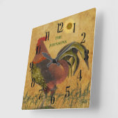 PROUD RUSTIC ROOSTER GROTE KLOK (Hoek)