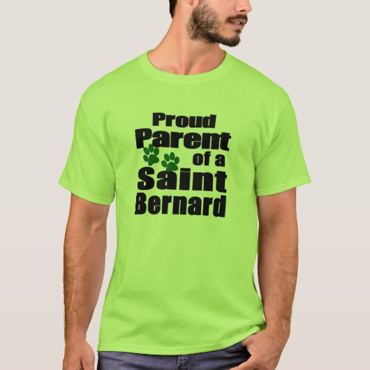 Proud Saint Bernard Parent T-shirt (Voorkant)