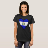 Proud Salvadoran Boy My Hello El Salvador Flag Hea T-shirt (Voorkant volledig)