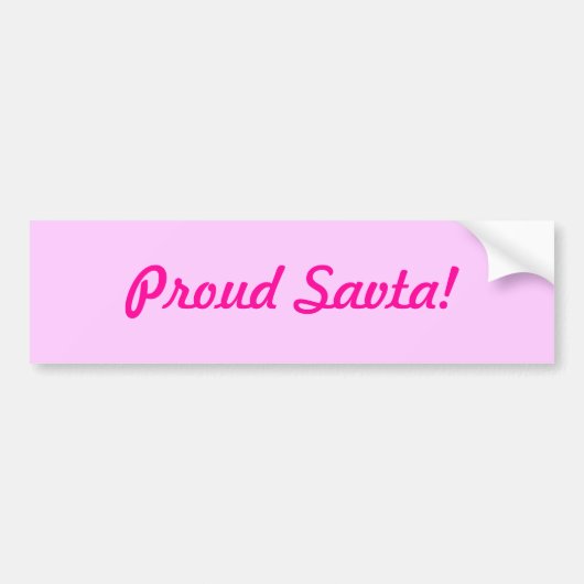 Proud Savta. Bumpersticker (Voorkant)
